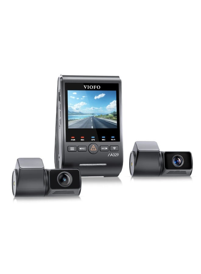 Viofo A329T 3 Channel 4K Dash Cam for Cars – Sony STARVIS 2, Night Vision Car Camera, Front, Telephoto & Rear Recorder, GPS, Wi-Fi 6, Parking Mode Dash Camera - Image 4